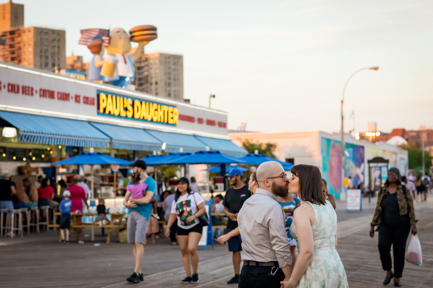 Coney Island Engagement Session Sarma and Co
