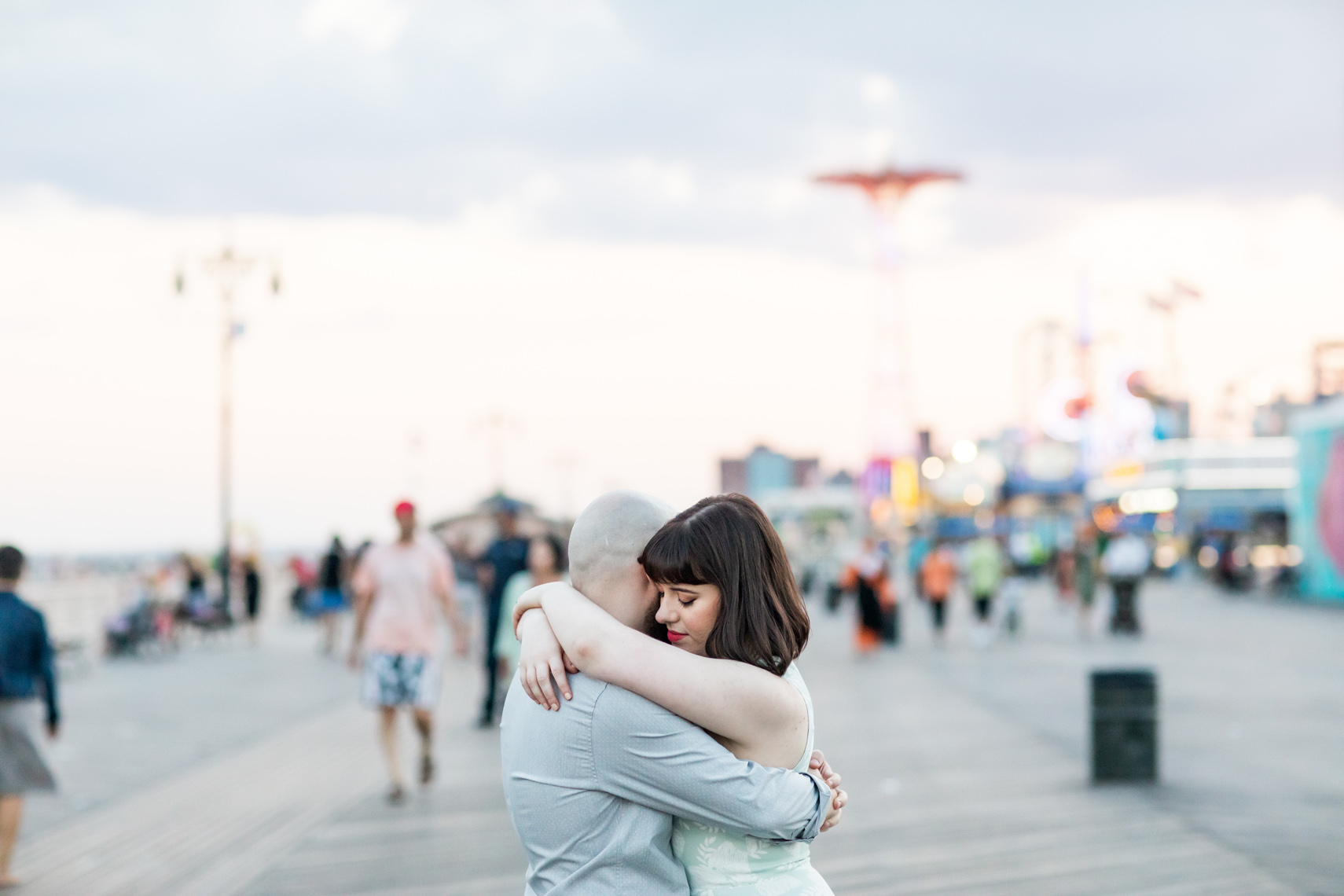 Coney Island Engagement Session Sarma and Co